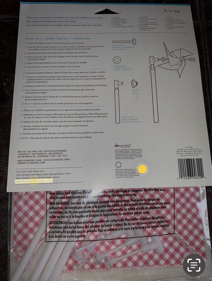 Rare Martha Stewart pinwheels kit