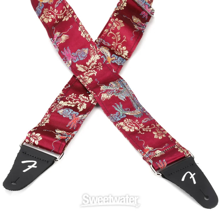Fender Satin Dragon Strap - Wine