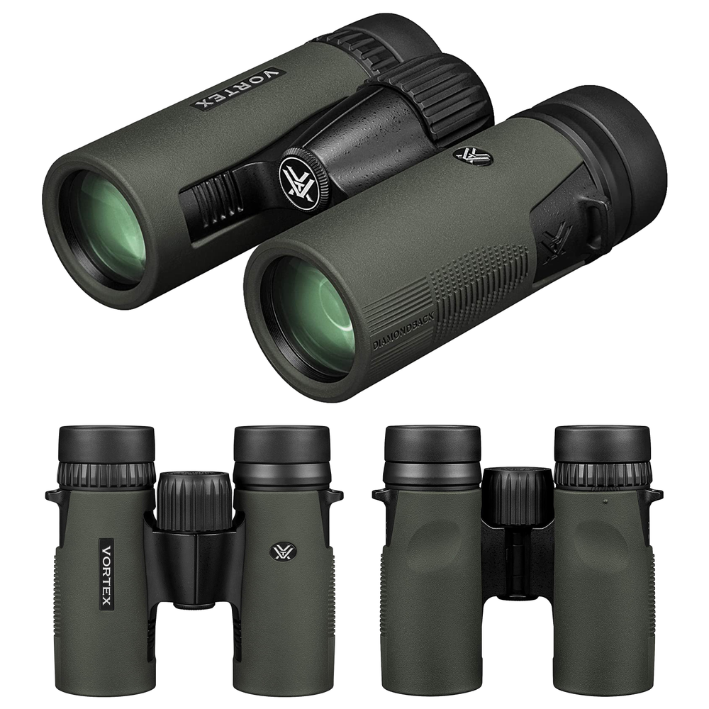 Vortex Optics Diamondback HD 8x32 Binocular with Free Camo Forest Hat Bundle