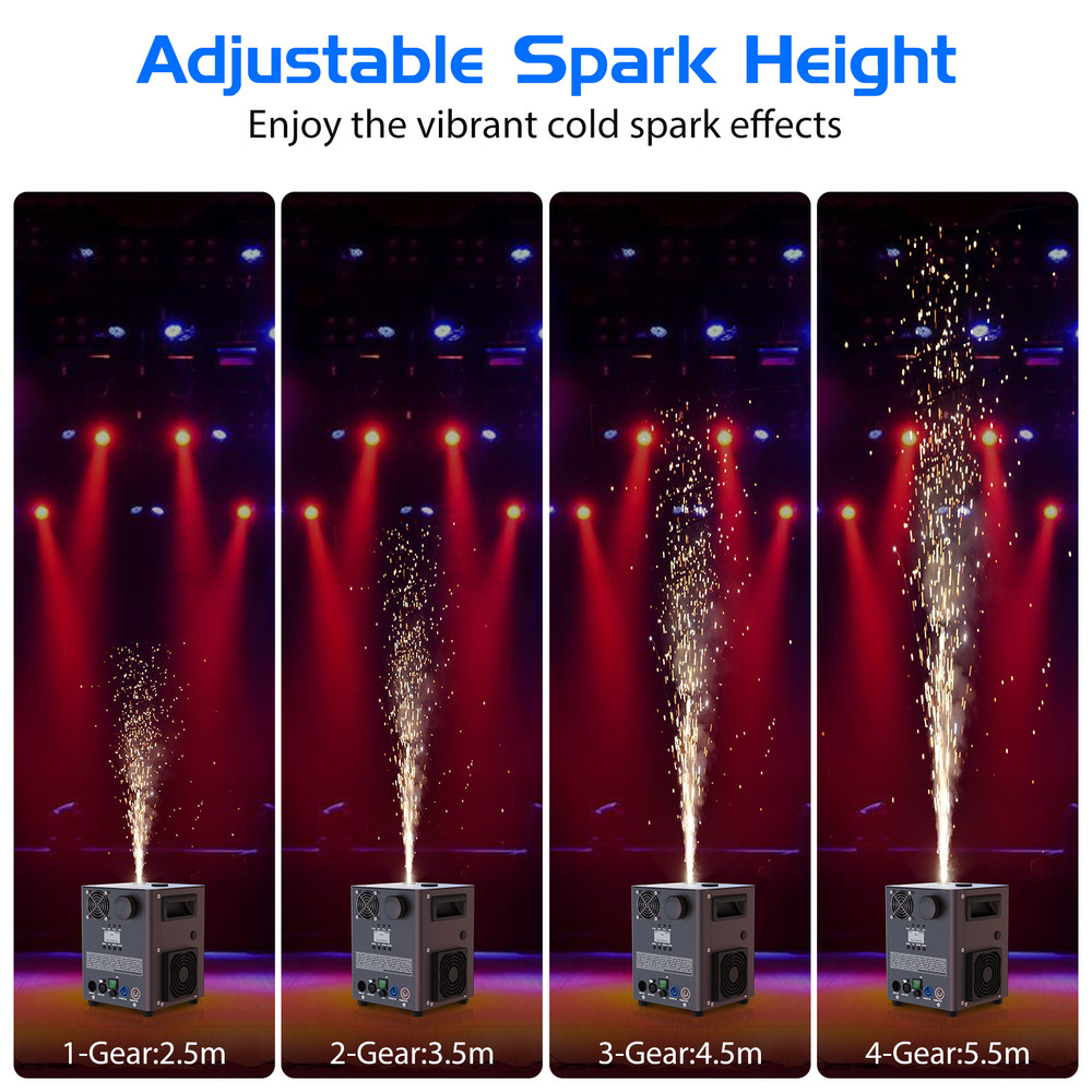 1200W Cold Spark Machine Stage Effect DMX Firework Machine Event Wedding Show