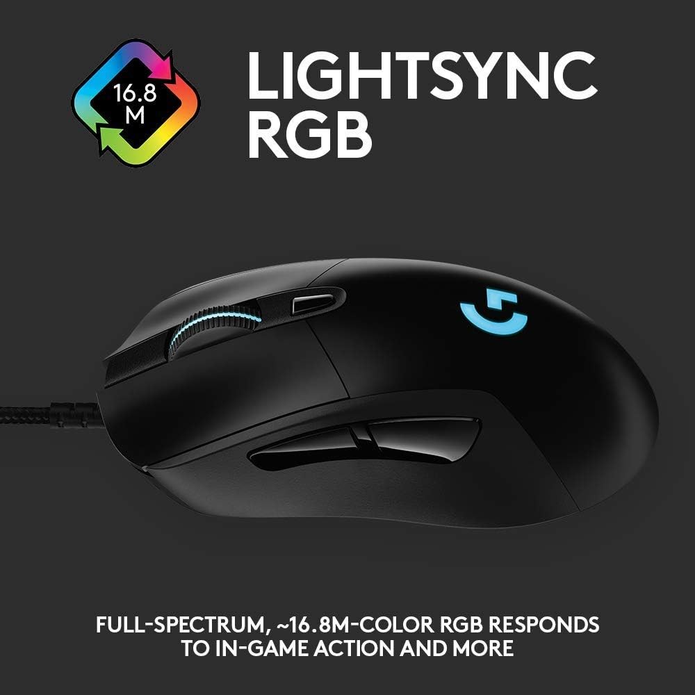 Gaming Mouse & Keyboard Bundle - 25K DPI, Lightsync RGB, Spill-Resistant
