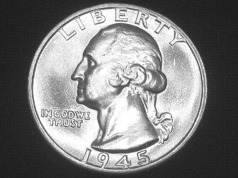 1945 Washington Quarter --- Gem Uncirculated