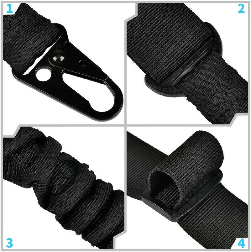 Tactical 2 Point Sling Adjustable Gun Rifle Strap M LOK QD Sling Swivels Mount
