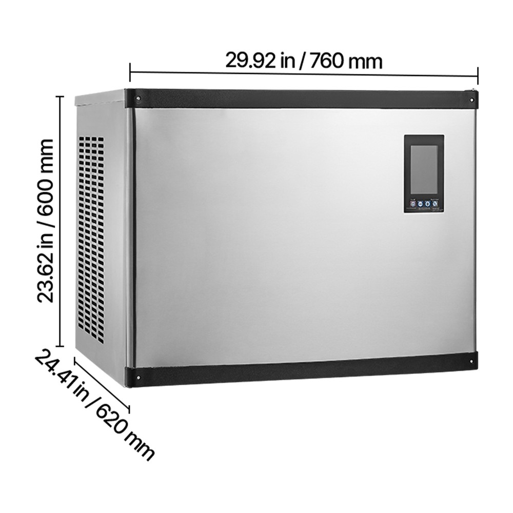 Uimoso Commercial Ice Maker Machine - 1000 lbs/Day with Self-Cleaning Function