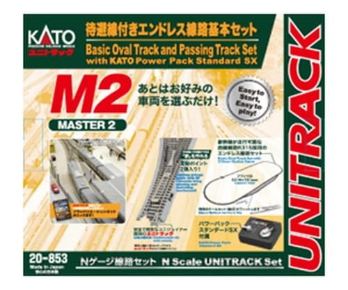 KATO N Gauge M2 Endless Track with Side Track Basic Set Master 2 Railway Model R