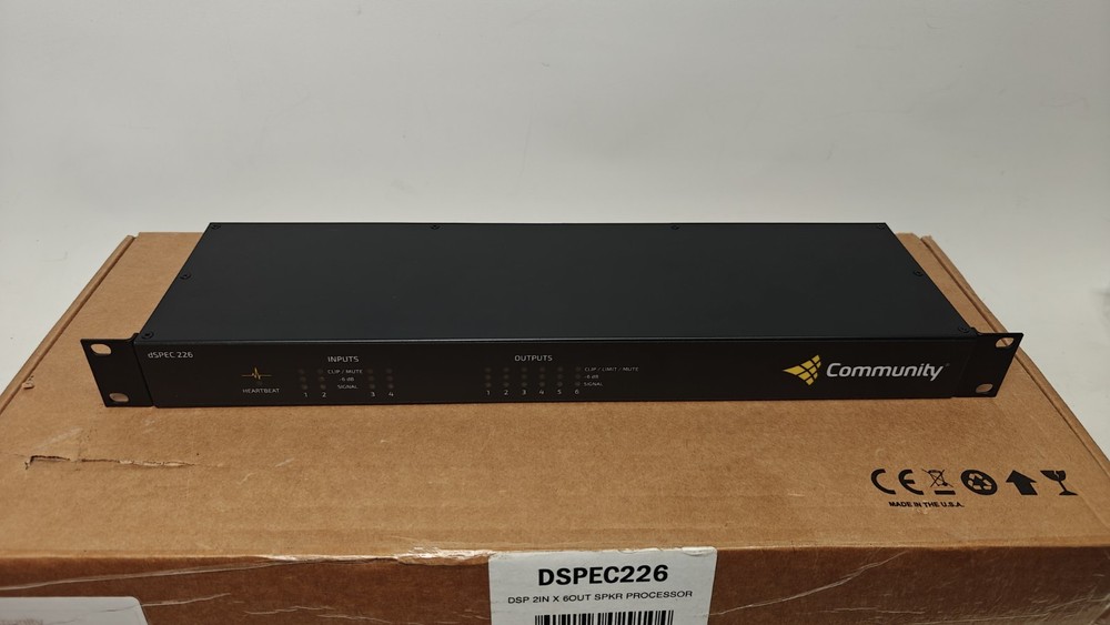 Community dSPEC 226 DSP 2 IN X 6 Out Speaker Processor