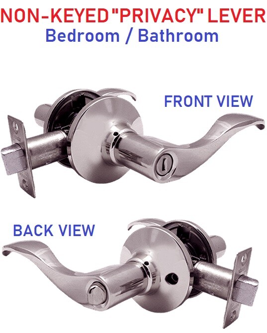 Constructor Privacy Door Lock Bedroom / Bathroom Prelude Lever Handle - 5 Colors