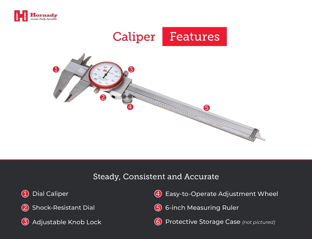 Hornady Digital Caliper STEEL DIAL CALIPER