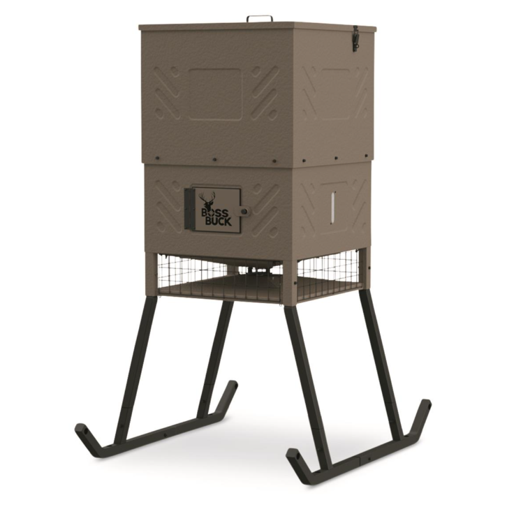 600-lb. Stand & Fill Feeder W/ Solar Panel Large LCD Timer For Easy Visibility