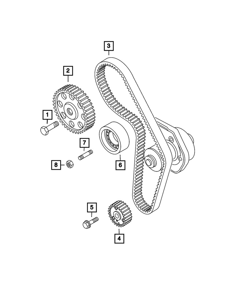Genuine Mopar Double Ended Stud 6106008AA