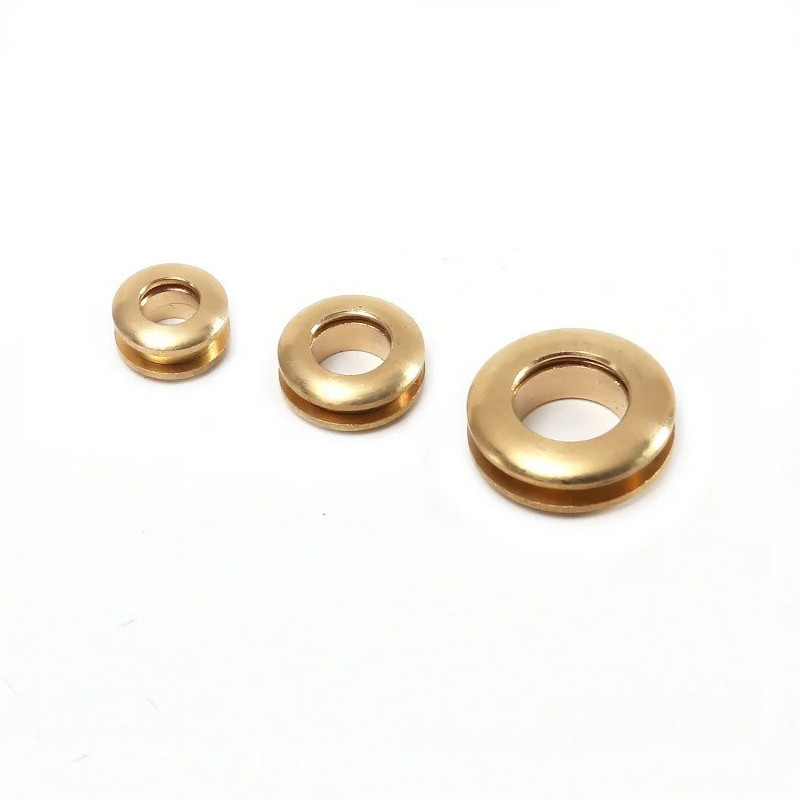Brass Eyelets Screw Grommets Washer Solid Repair Tools Leather Craft Hardware