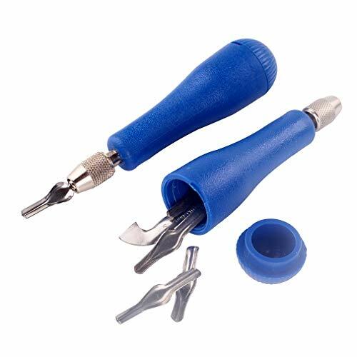 Sharp Cutting Blades Soft Linoleum Carving Block Cutters with Plastic Handles
