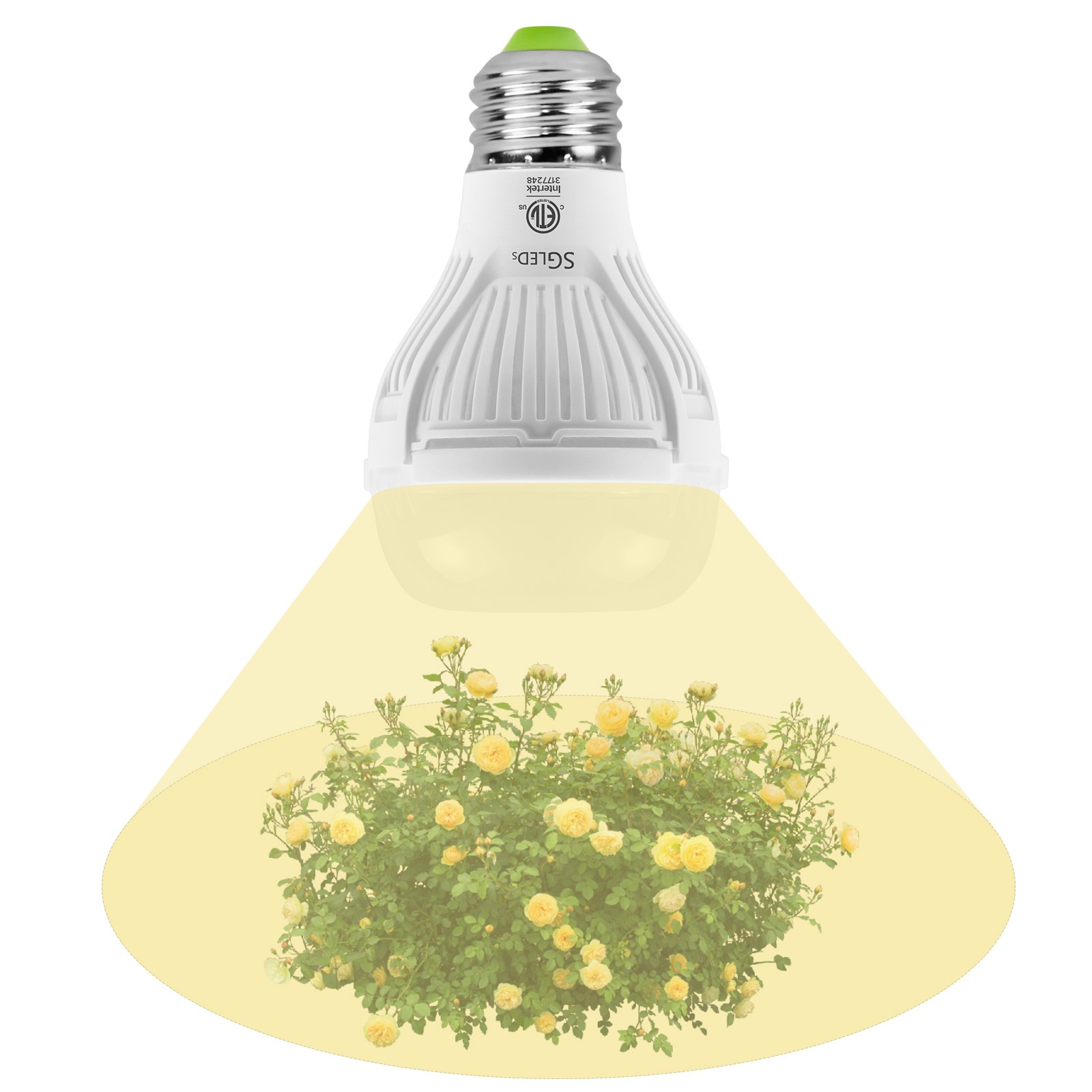 SANSI LED Plant Grow Light Bulb 10W=150W Full Spectrum Houseplant 4000K Sunlight