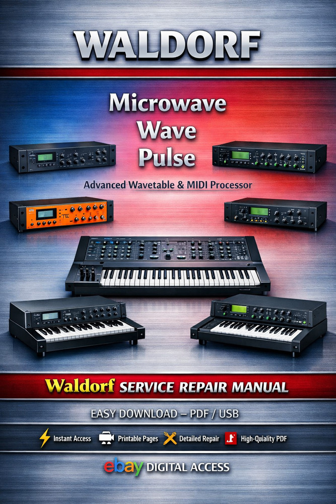 Waldorf synth Microwave, Wave, Pulse. Advanced wavetable & MIDI processor Manual