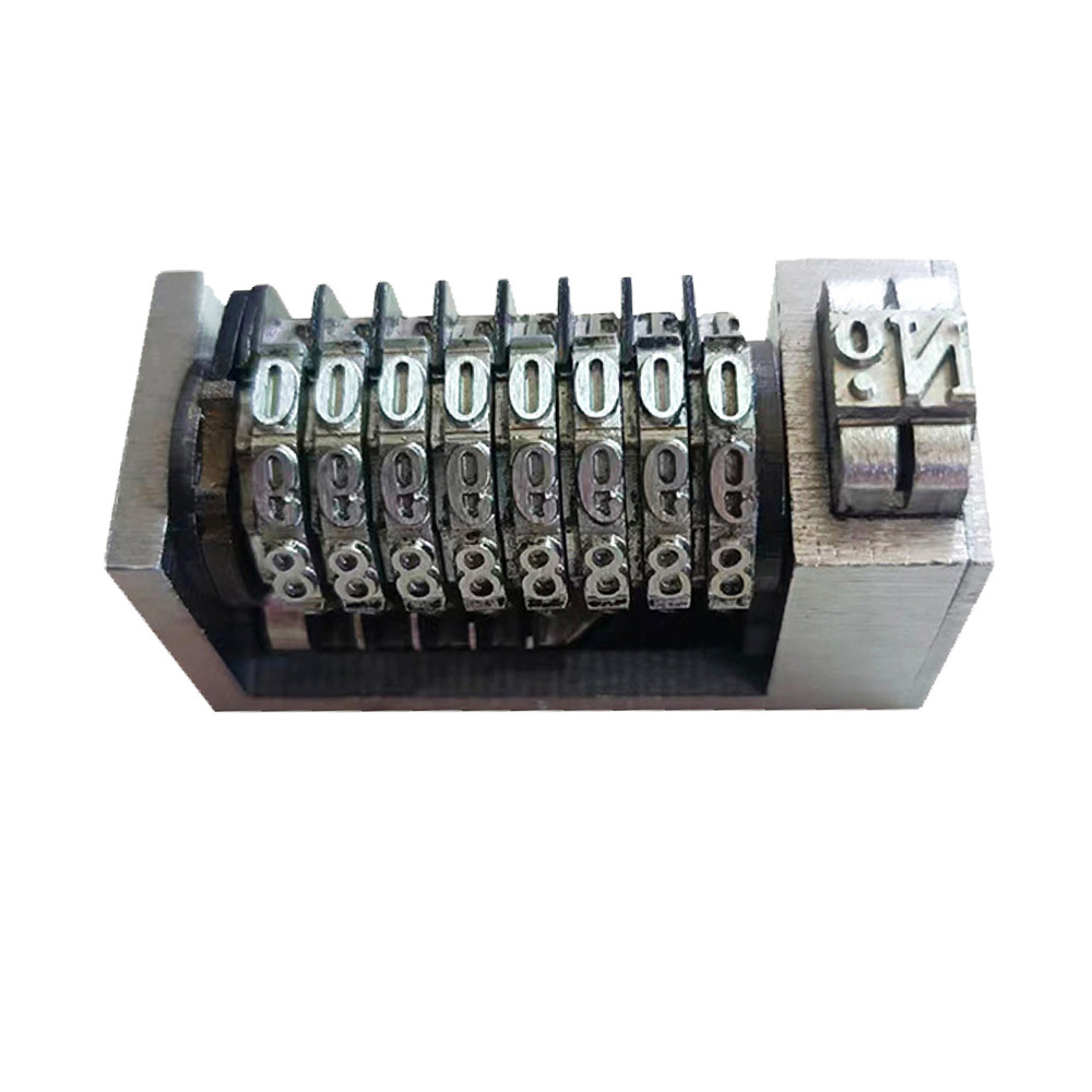 6 Digits Numbering Machine Forward for Letterpress Number Coding 4X8 Cicero