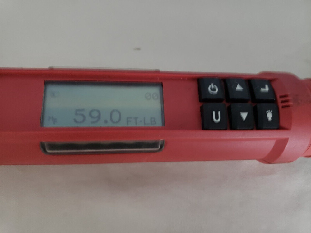 Snap-On 1/2” RED Electronic Digital Torque Wrench ATECH3F250VR ATECH3F250