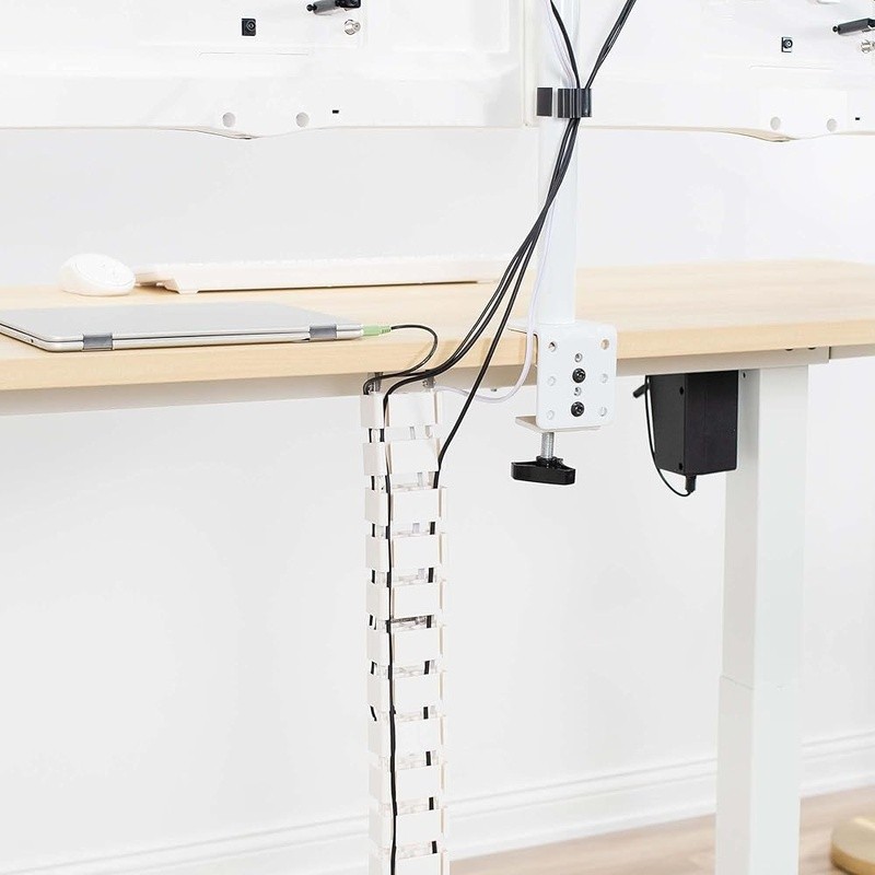 Desk Cable Management Organizer Power Cord Control System Ergonomic Setup New