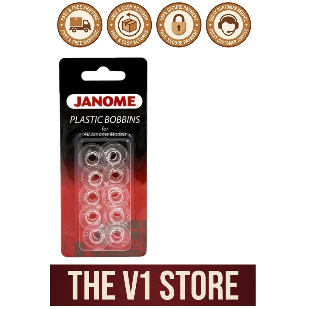 Durable Clear Plastic Bobbins - 10-Pack for All Top-Load & Front-Load Machines