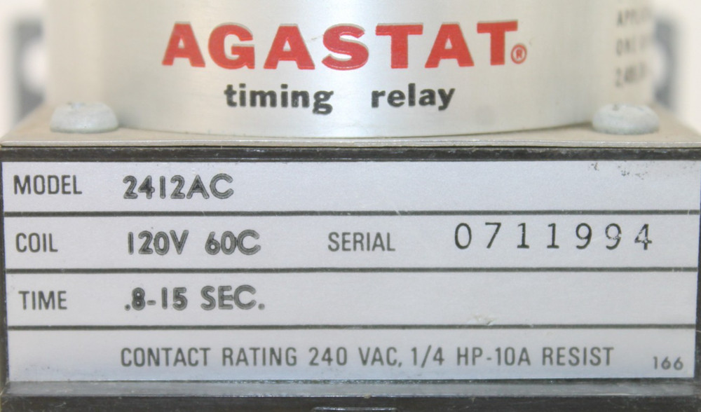 Agastat 2412AC Timing Relay