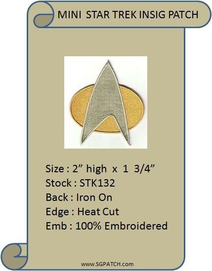 MINI STAR TREK TNG DEEP SPACE NINE PATCH - STK132