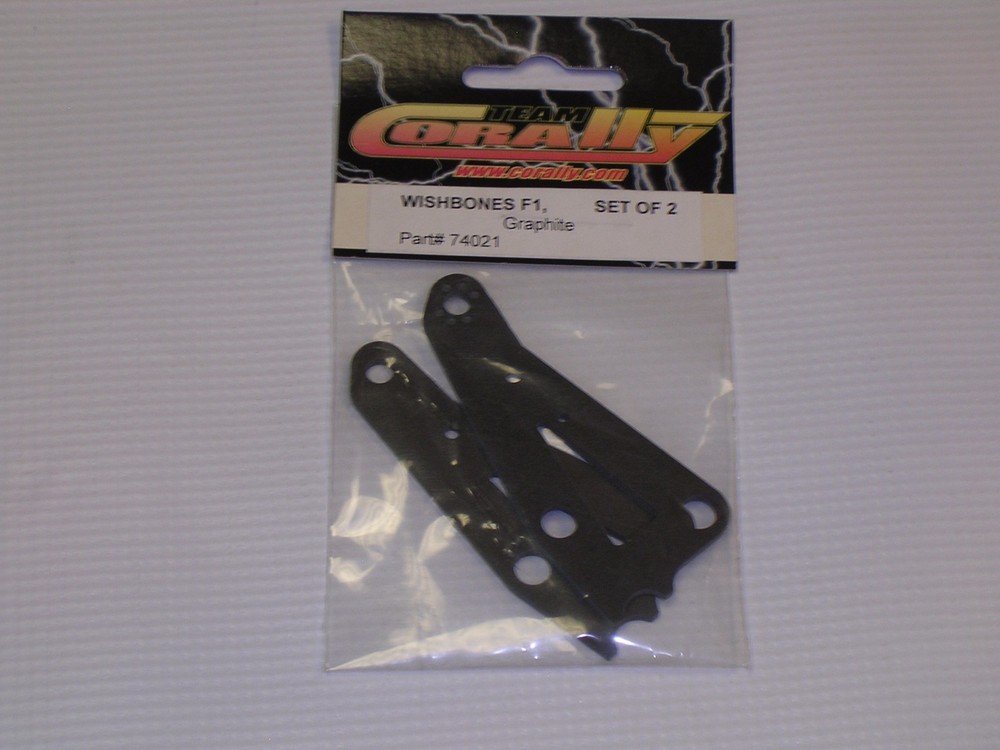 Corally Front Wishbones for F1 Graphite L/R #74021