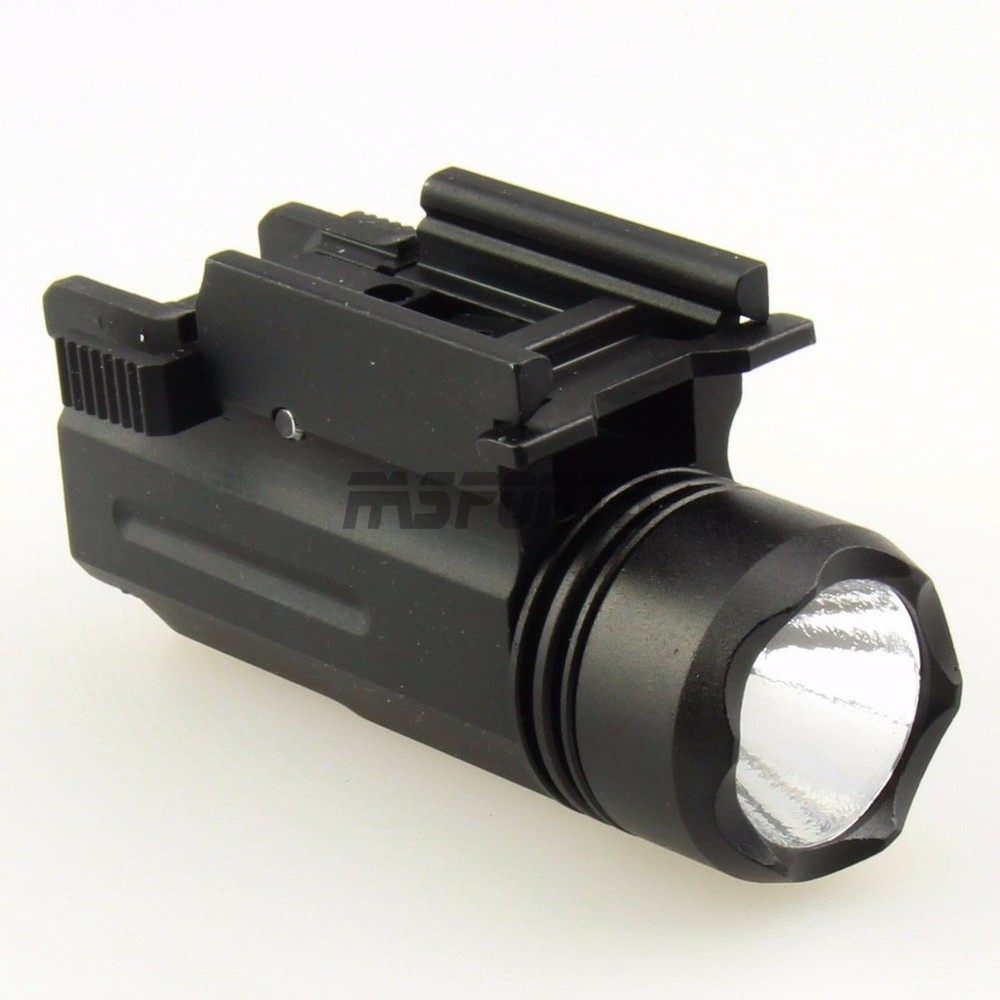 Tactical PST Flashlight 220lm CREE 5 LED 1W Light With 20mm Quick Release Mount