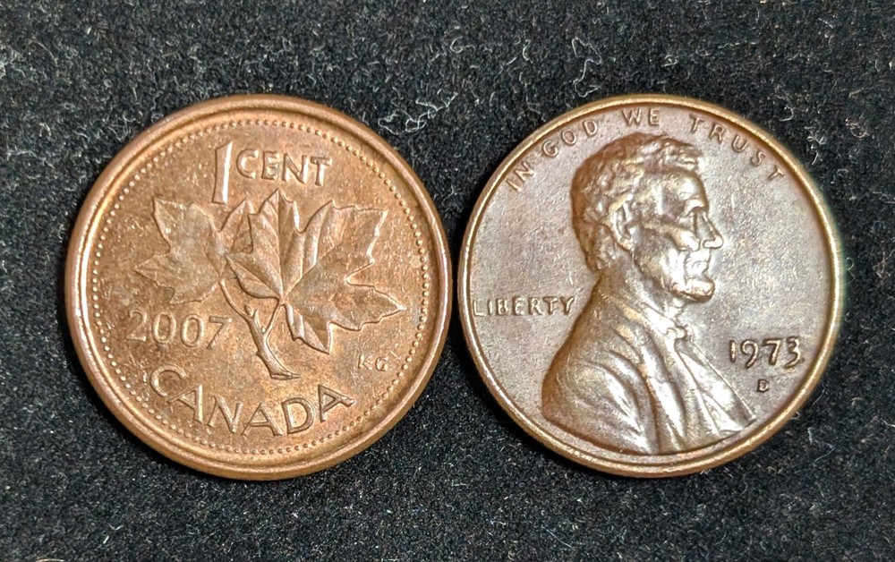 2007 Canada 1 Cent Circulated KM# 490a Brown