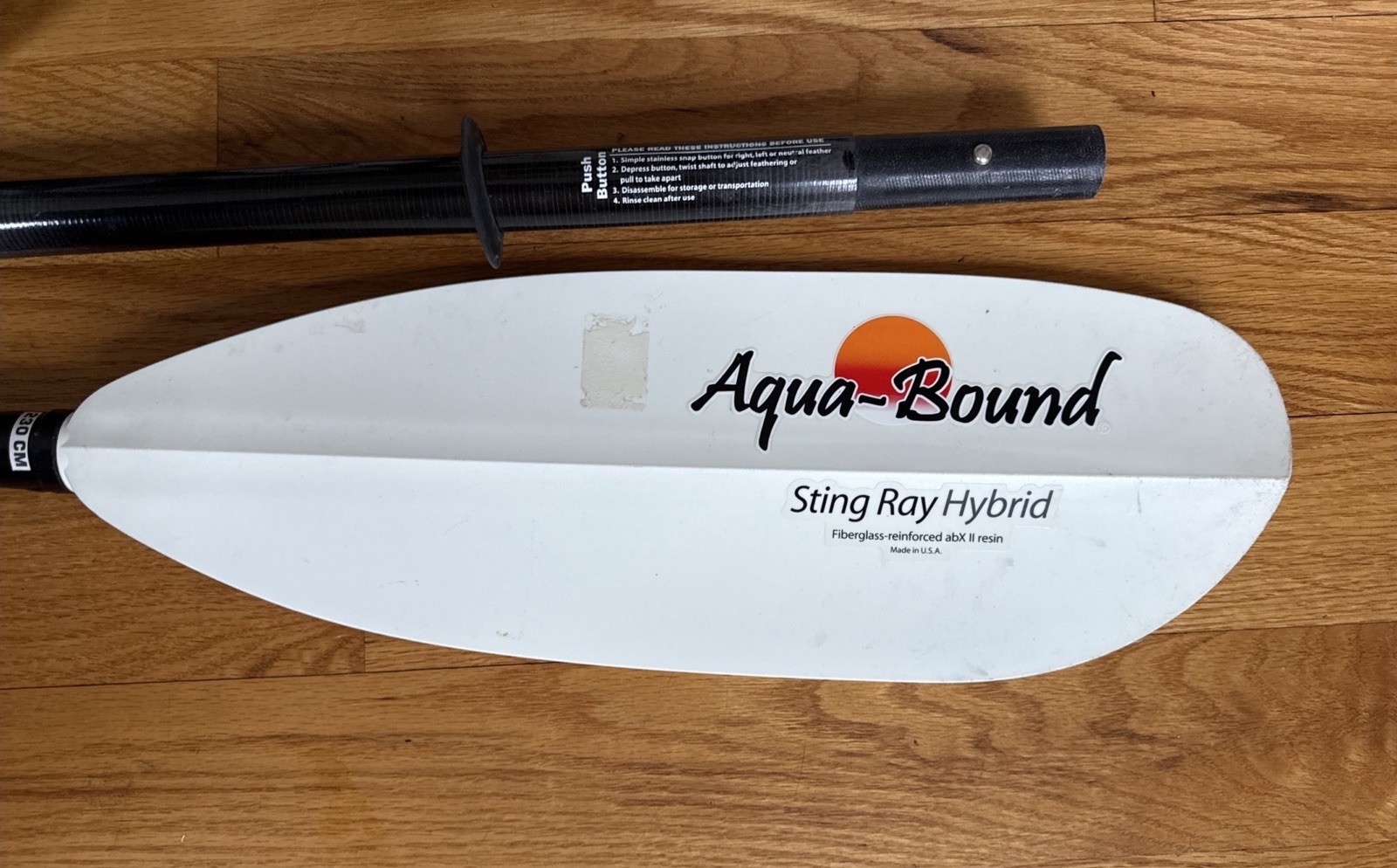 Aqua Bound Sting Ray Hybrid Kayak Paddle Perfect Condition