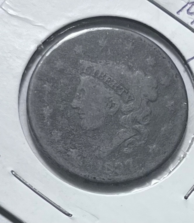 1837 coronet head large cent