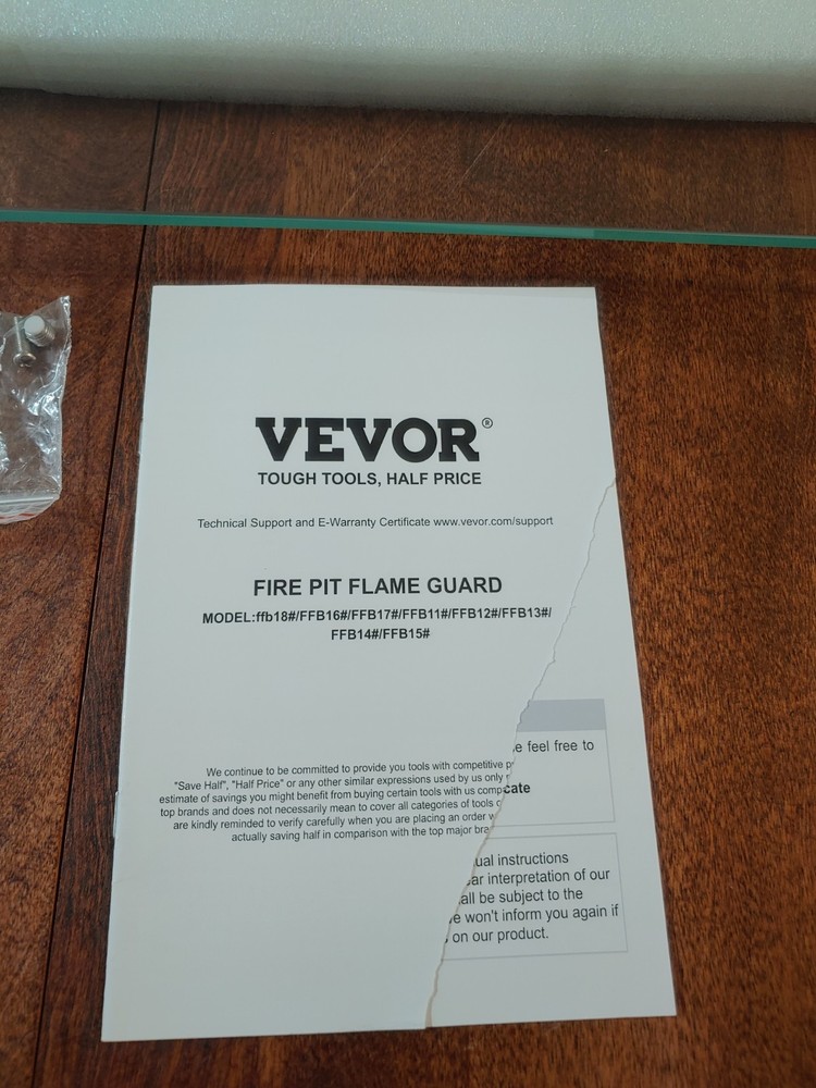 Fire Pit Flame Guard For Rectangular Fit Pit Table