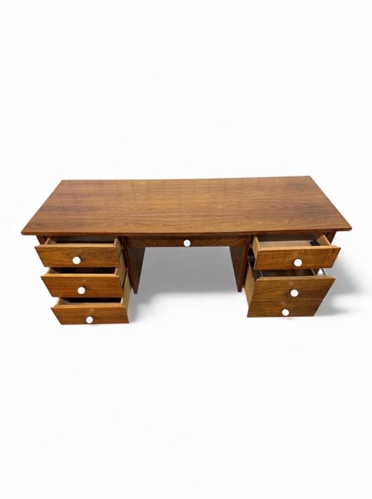 Mid-Century Modern Walnut Writing Desk