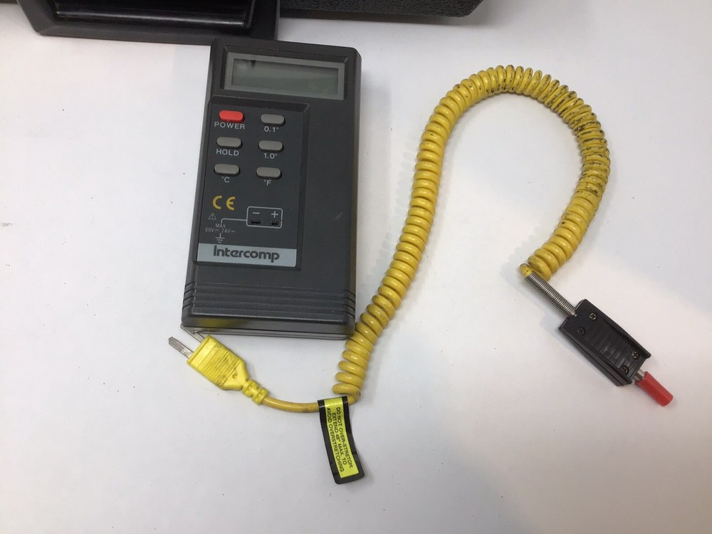 Intercomp Pyrometer Digital Thermometer Model 360019 w/ Case Tested Works