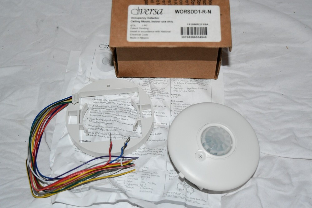 Diversa worsdd1-r-n Universal Lighting Ceiling Mount Occupancy Detector w2C1