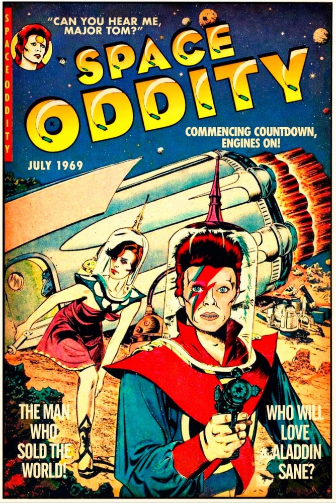 David Bowie Space Oddity Poster Print Size 24x36"