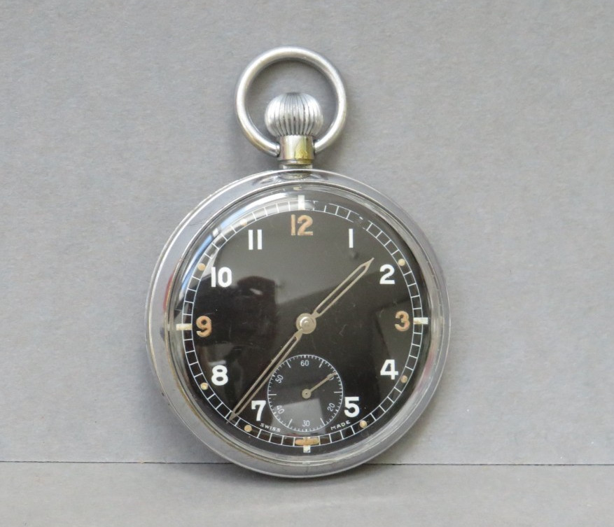 WWII British GS/TP XX Military Pocket Watch Swiss Made Vintage Army RAF