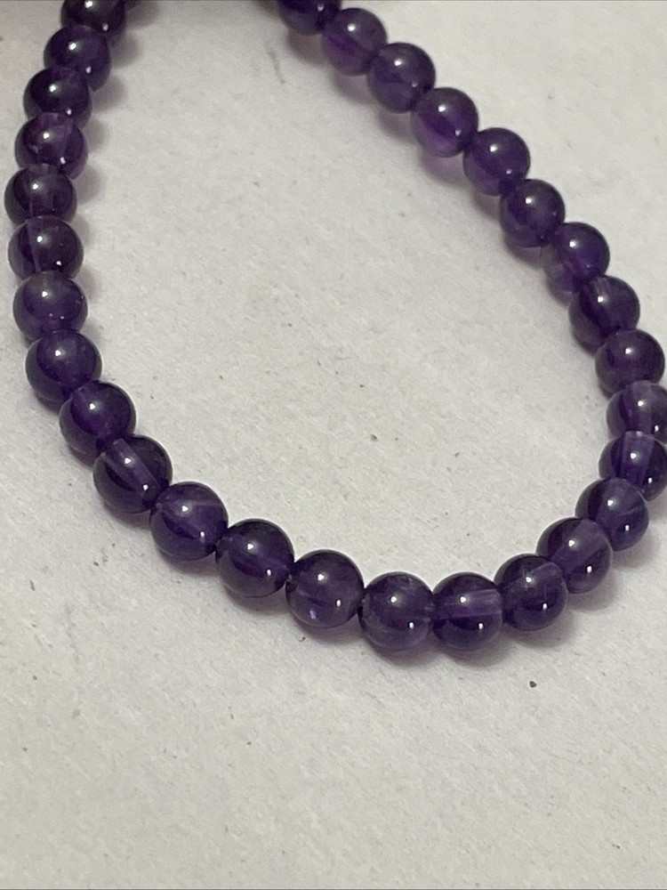 925 Stone Bead Necklace 20” Long