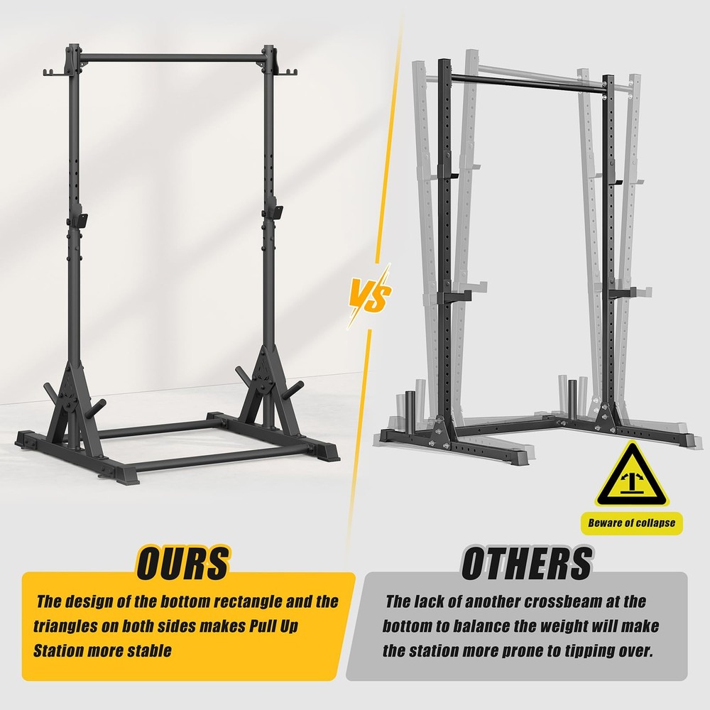 Pull Up Station, Strength Training Workout Pull Up Bar Free Standing for Home...