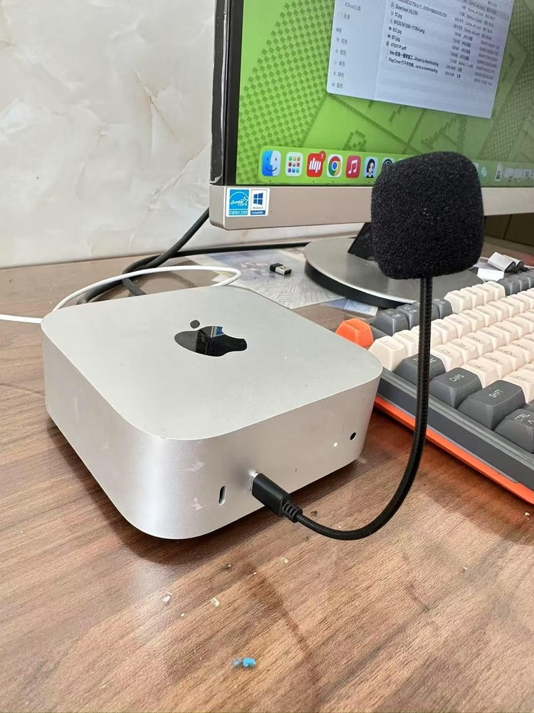 USB C MICROPHONE For Mac Mini M4 Desktop Computer CrystalClear Voice Plug Play