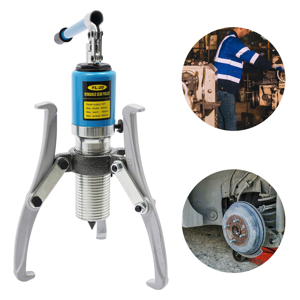 Hydraulic Gear Puller Set Wheel Bearing Puller 20 Ton Pulling Separator YL-20