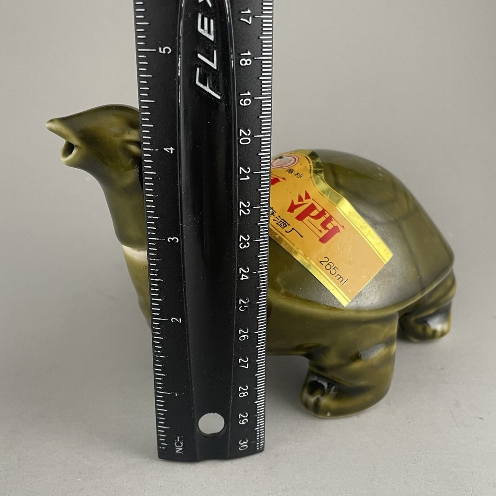 Chinese Ceramic Turtle Wine Bottle Decanter Dukang Winery EMPTY