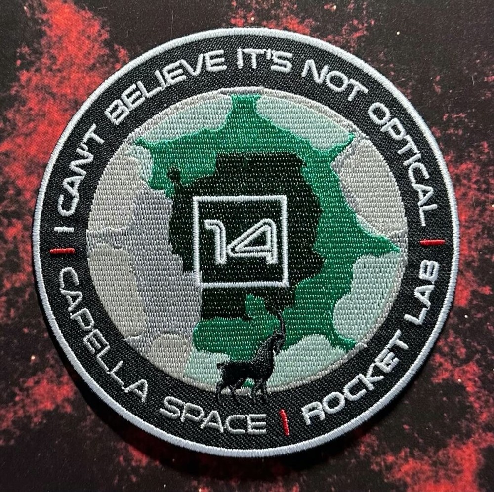 ROCKET LAB 14 "I CAN'T BELIEVE IT'S NOT OPTICAL" CAPELLA SPACE PATCH