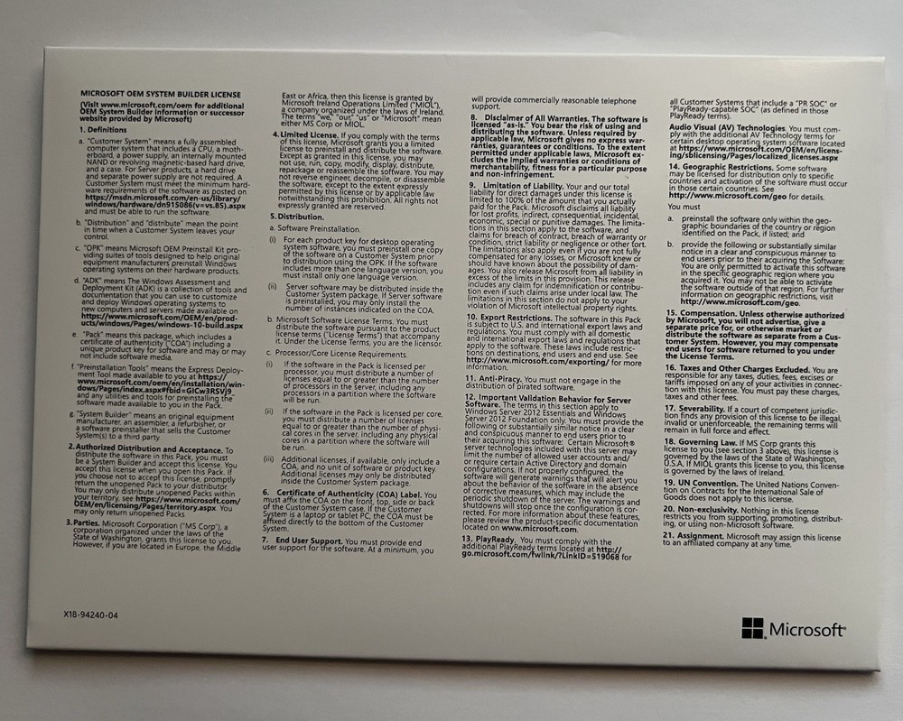 Microsoft Windows server 2025 Standard 64Bit 48 Core DVD+ Key (NEW)