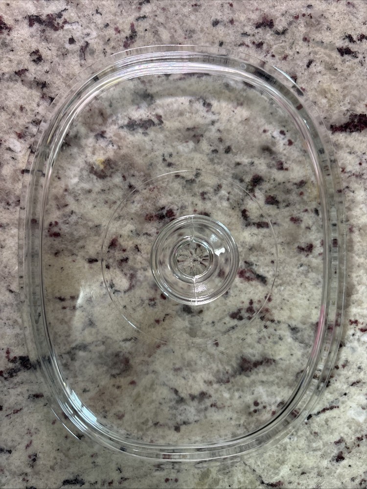 Pyrex Oval Glass Replacement Lid Only DC-11/2-C Fits Corning Ware Casserole