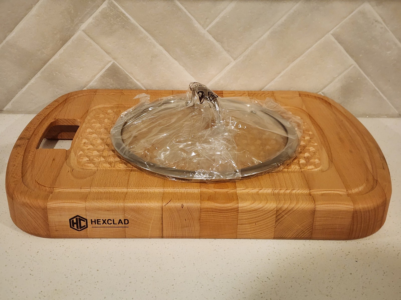 HEXCLAD Non-Stick 8 QUART STOCK POT Pan w/ Glass Lid Cookware 10” - BRAND NEW!