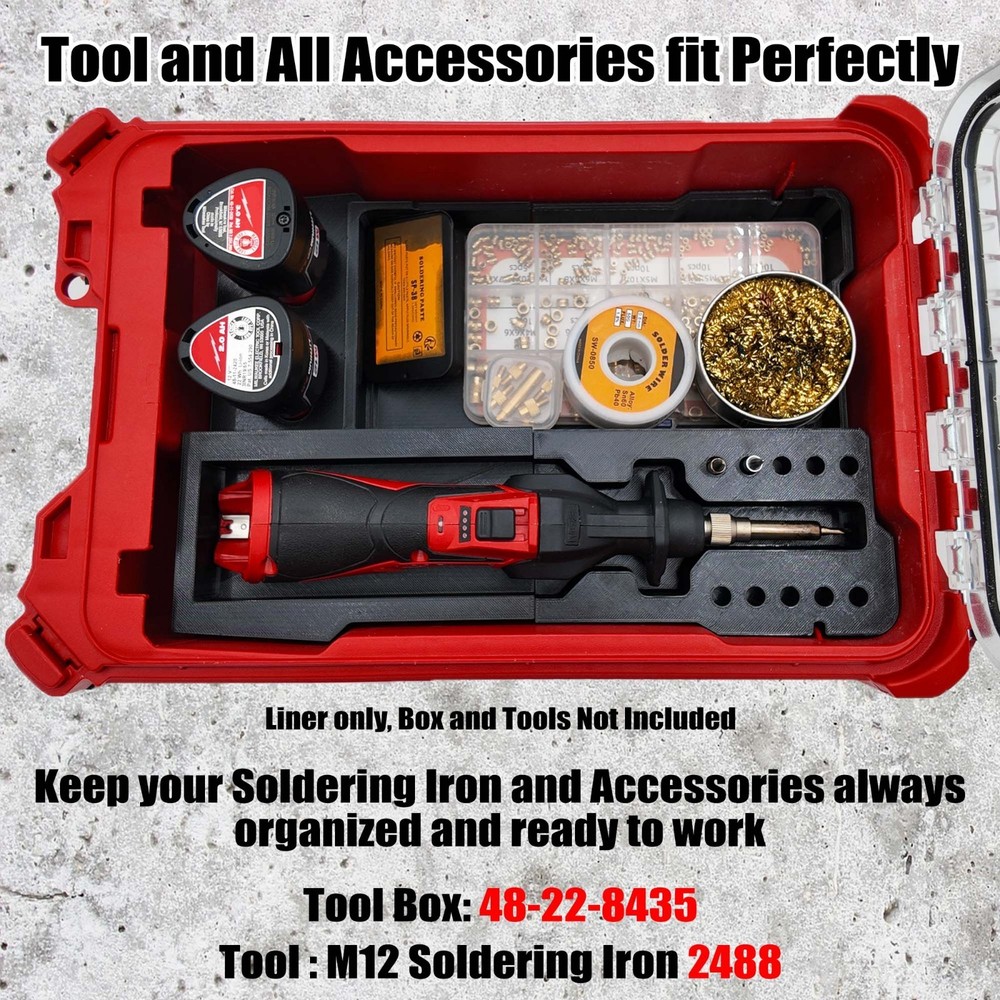M12 Soldering Iron Organizer for Milwaukee Compact Packout