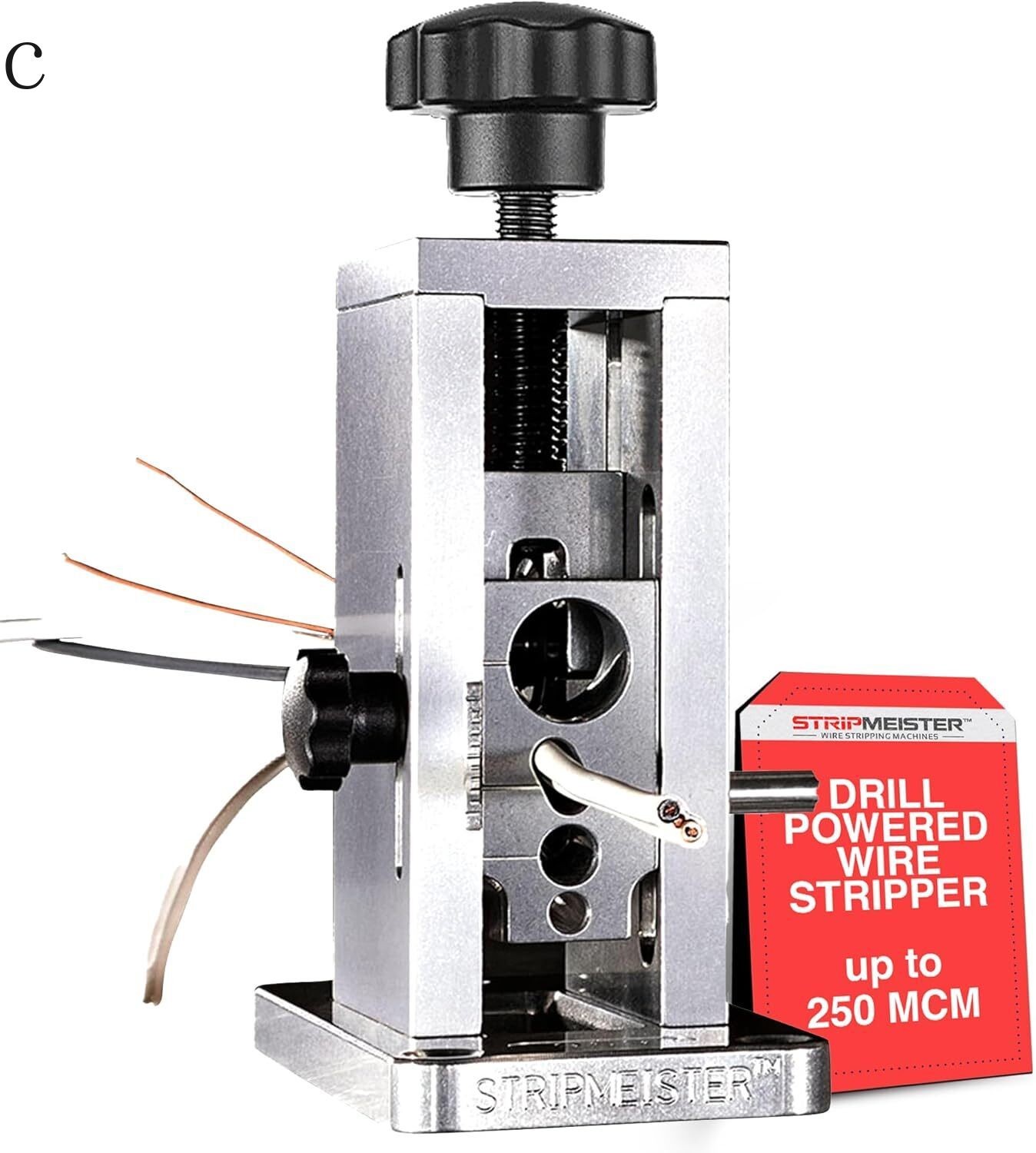 StripMeister Original Drill-Powered Wire Stripper – Wire Sizes Up To Ø3/4" CBPD