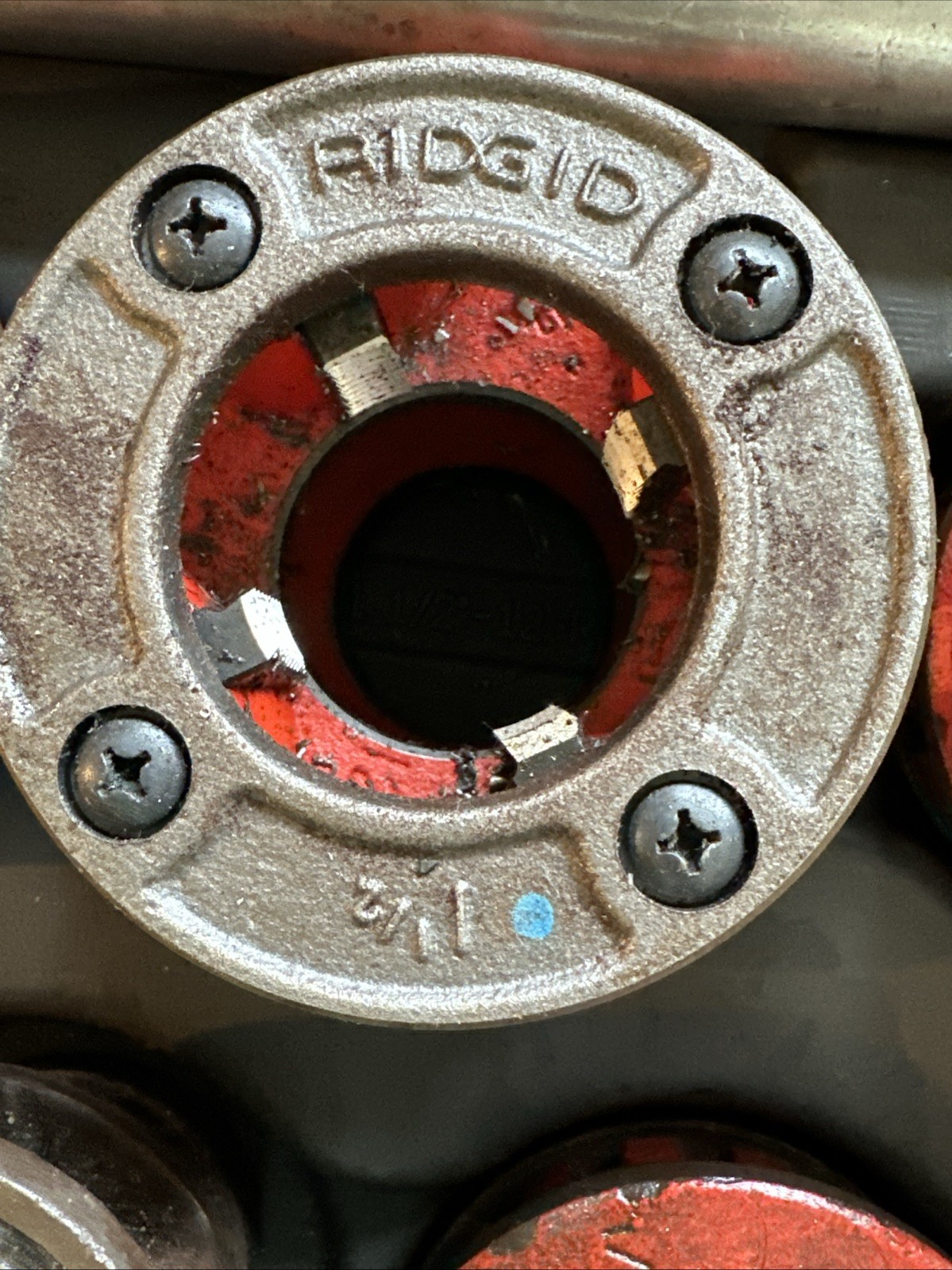 Rigid Pipe & Toledo Pipe Threading Set 3/4” 3-1” 2-1-1/4” 1-1/2” 2” 12R W/handle