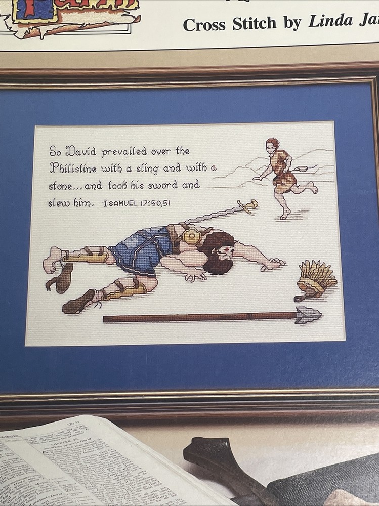 Scarlet Thread David & Goliath by Linda Jary Cross Stitch Pattern