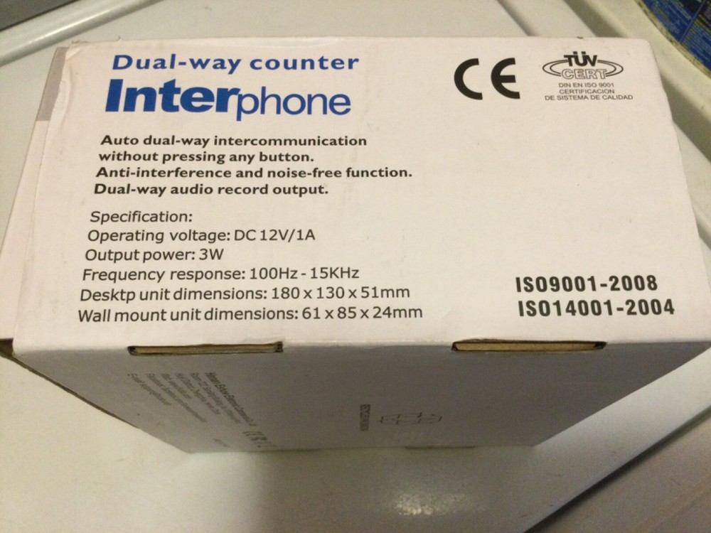 Restaurant, Store Window Speaker System Window Microphone w/Speaker Intercom