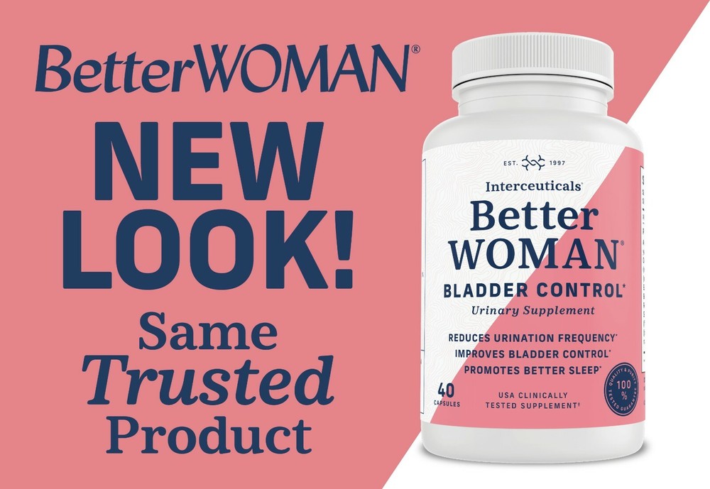 Better WOMAN Bladder Control Supplement (40 capsules) by Interceuticals